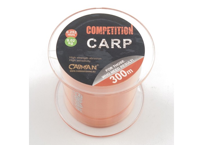 Леска Caiman Competition Carp 300м 0,252мм оранжевая