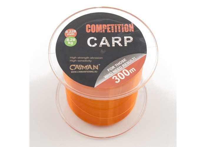 Леска Caiman Competition Carp 300м 0,228мм оранжевая