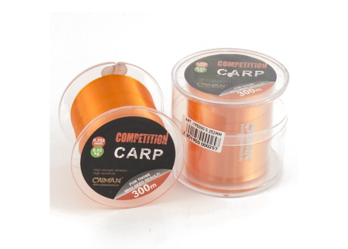 Леска Caiman Competition Carp 300м 0,252мм оранжевая
