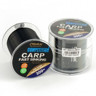 Леска Caiman Competition Carp Sinking 300м 0,28мм черная