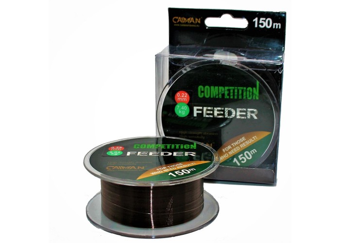 Леска Caiman Competition Feeder Sinking 150м 0,28мм Коричневая