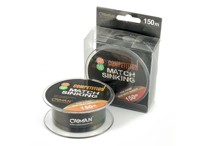 Леска Caiman Competition match sinking 150м 0.20мм черная