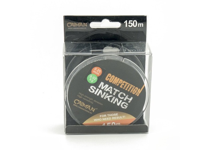 Леска Caiman Competition match sinking 150м 0.25мм черная