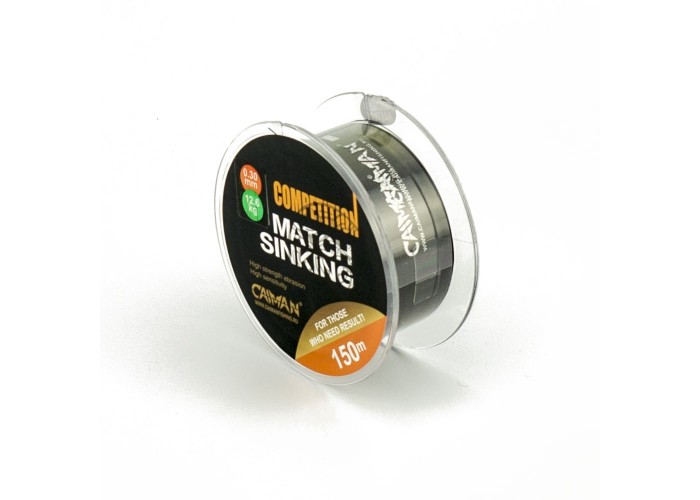 Леска Caiman Competition match sinking 150м 0.30мм черная