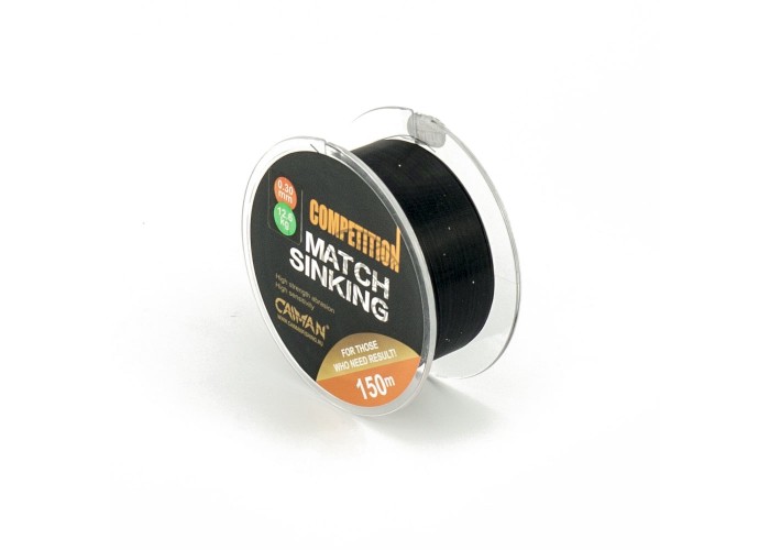 Леска Caiman Competition match sinking 150м 0.30мм черная