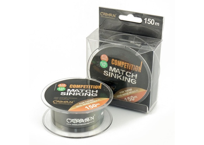 Леска Caiman Competition match sinking 150м 0.16мм черная