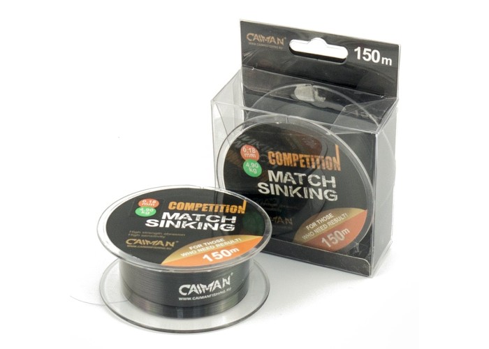 Леска Caiman Competition match sinking 150м 0.18мм черная