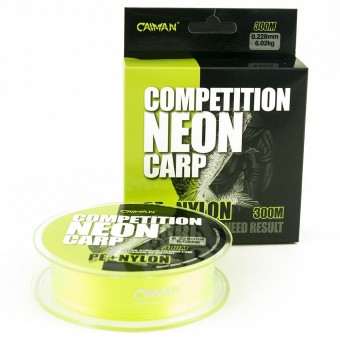 Леска Caiman Competition Neon Carp 300м green 0,22мм
