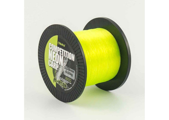 Леска Caiman Competition Neon Carp 1200м green 0,22мм