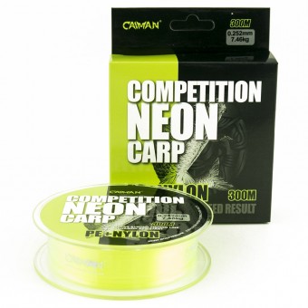 Леска Caiman Competition Neon Carp 300м green 0,25мм