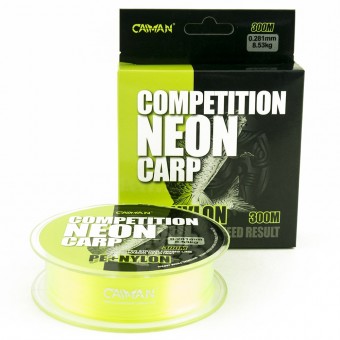 Леска Caiman Competition Neon Carp 300м green 0,28мм