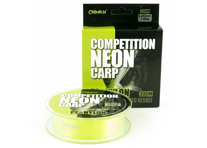 Леска Caiman Competition Neon Carp 300м green 0,25мм
