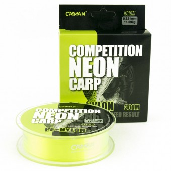 Леска Caiman Competition Neon Carp 300м green 0,32мм