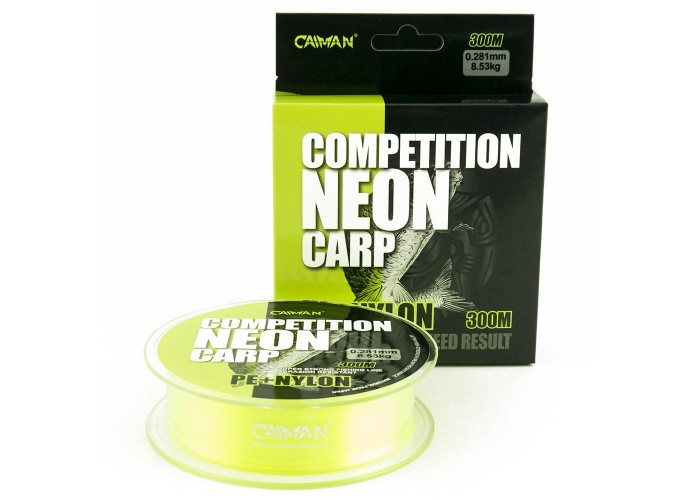 Леска Caiman Competition Neon Carp 300м green 0,28мм