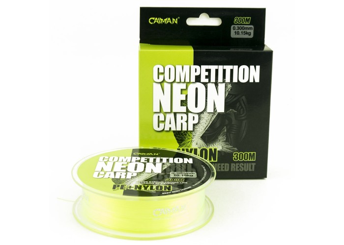 Леска Caiman Competition Neon Carp 300м green 0,30мм