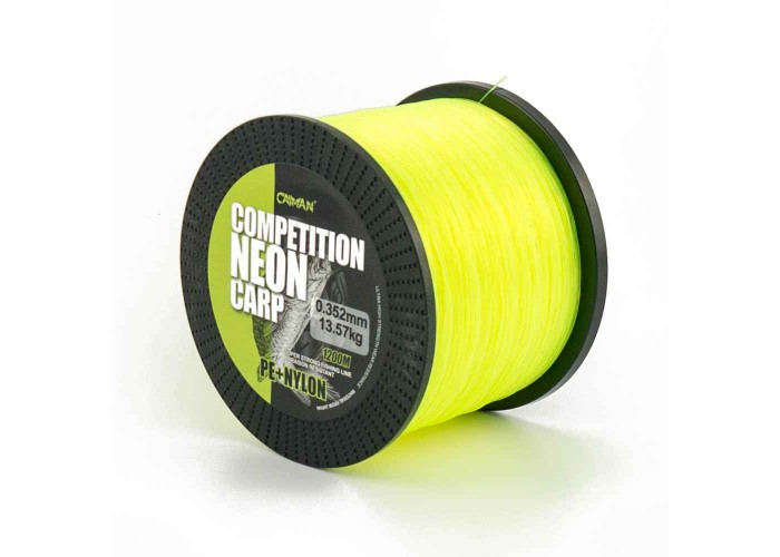 Леска Caiman Competition Neon Carp 1200м green 0,35мм