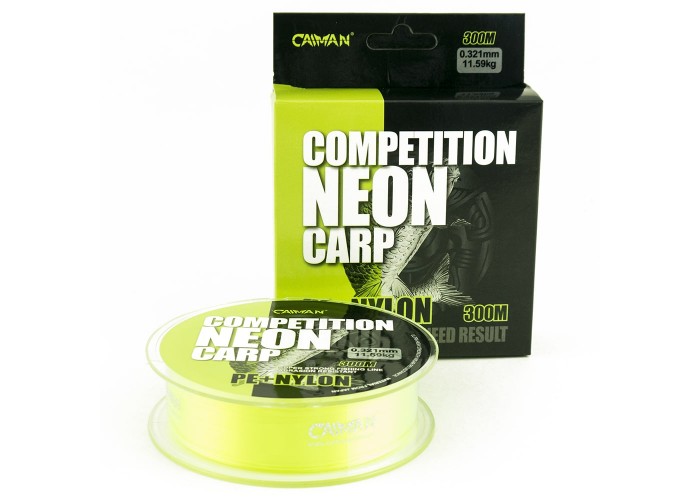 Леска Caiman Competition Neon Carp 300м green 0,32мм