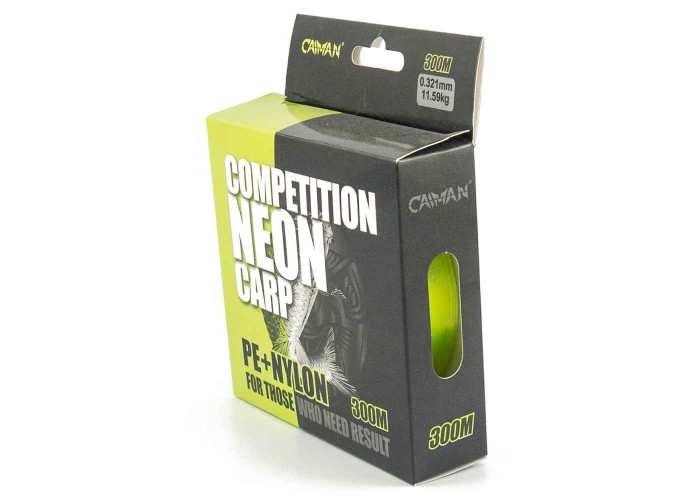 Леска Caiman Competition Neon Carp 300м green 0,32мм