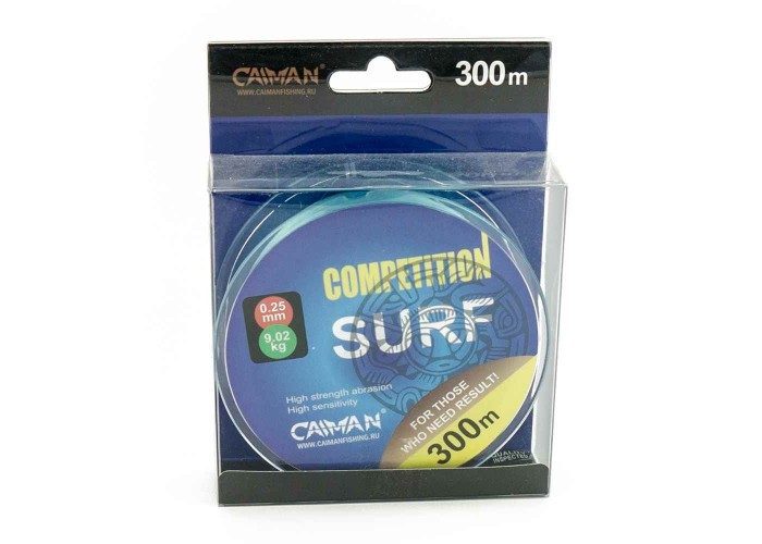 Леска Caiman Competition Surf 300 м 0,25мм синяя