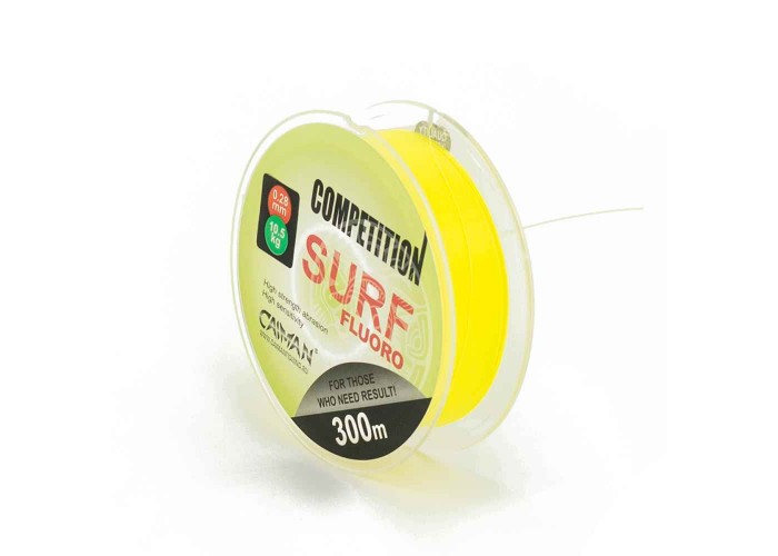 Леска Caiman Competition Surf Fluoro yellow 300 м 0,28мм