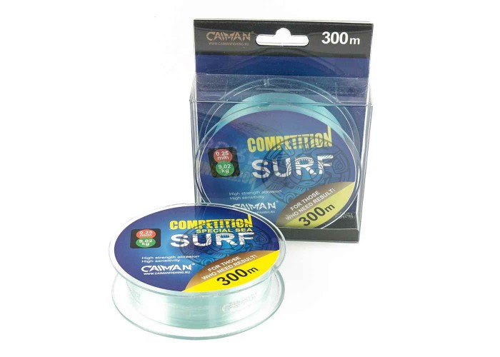 Леска Caiman Competition Surf 300 м 0,25мм синяя
