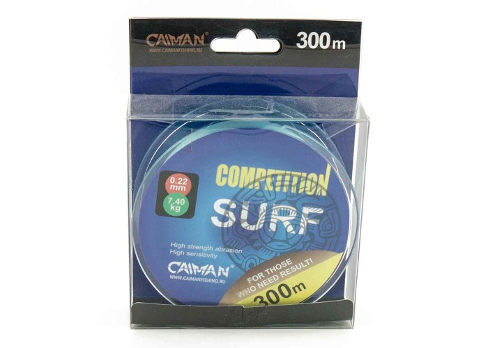 Леска Caiman Competition Surf 300 м 0,22мм синяя