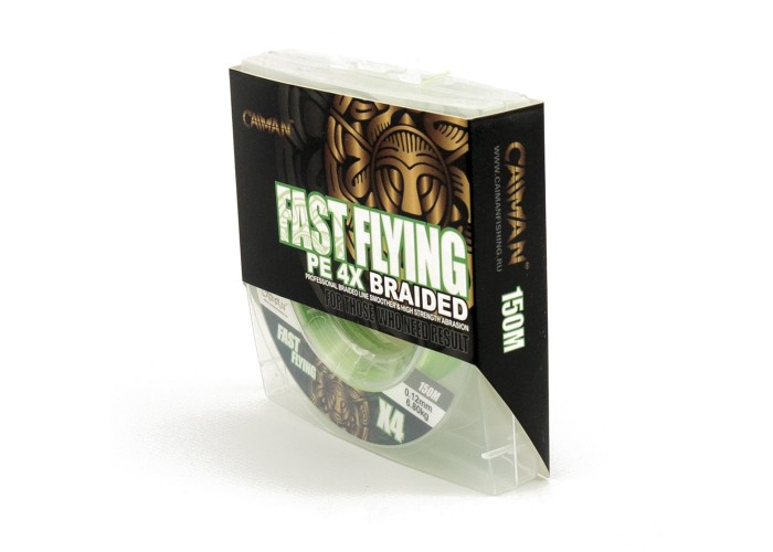 Шнур Caiman Fast flying 4PE 0,12 мм 150 м Green 215526