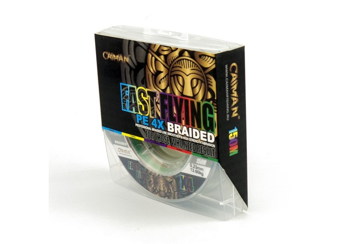 Шнур Caiman Fast flying 4PE 0,23 мм 150 м Multicolor 225508