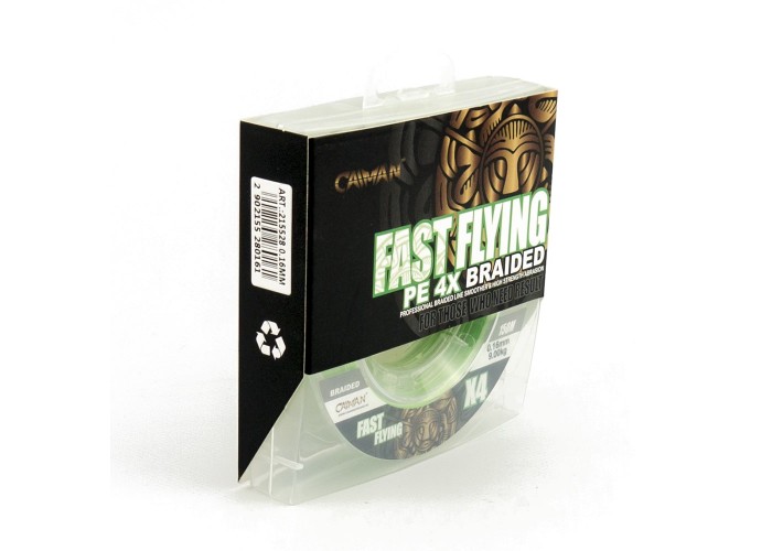 Шнур Caiman Fast flying 4PE 0,16 мм 150 м Green 215528
