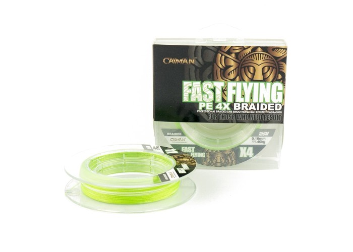 Шнур Caiman Fast flying 4PE 0,18 мм 150 м Green 215529