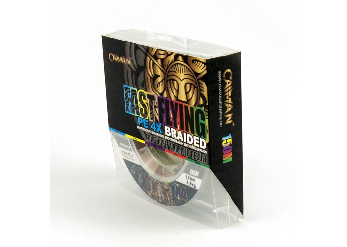 Шнур Caiman Fast flying 4PE 0,08 мм 150 м Multicolor 225501