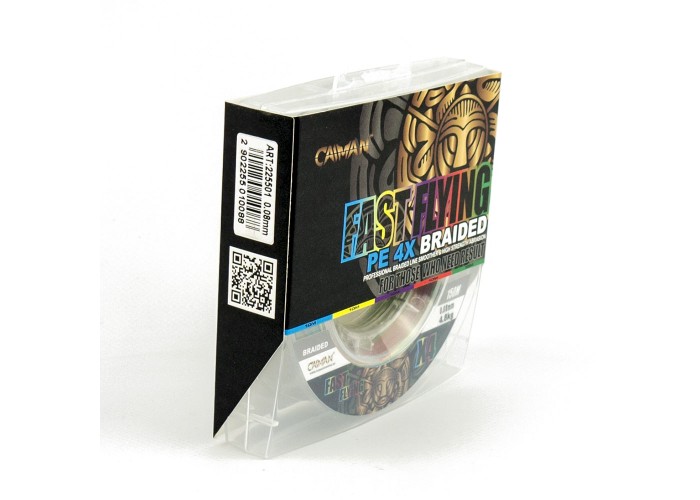 Шнур Caiman Fast flying 4PE 0,08 мм 150 м Multicolor 225501