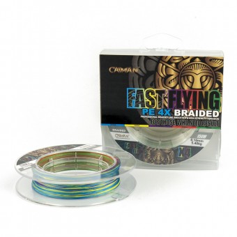 Шнур Caiman Fast flying 4PE 0,10 мм 150 м Multicolor 225502
