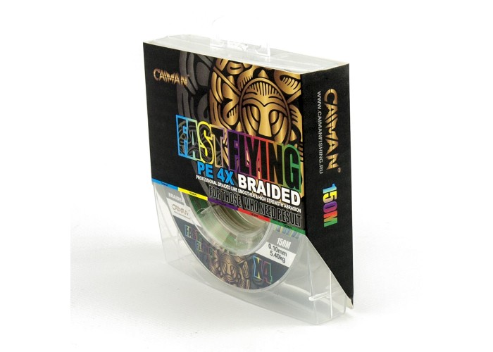 Шнур Caiman Fast flying 4PE 0,10 мм 150 м Multicolor 225502