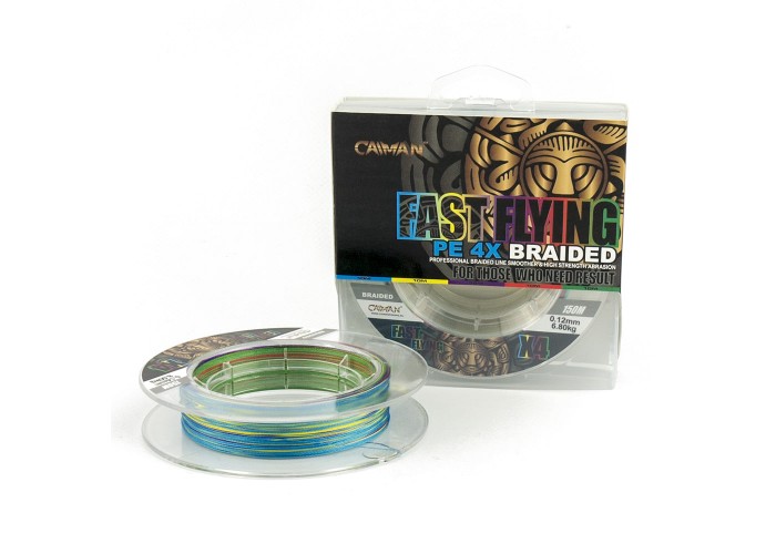 Шнур Caiman Fast flying 4PE 0,12 мм 150 м Multicolor 225503