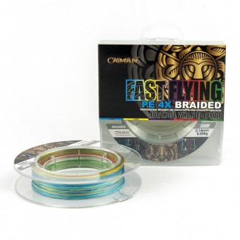 Шнур Caiman Fast flying 4PE 0,14 мм 150 м Multicolor 225504