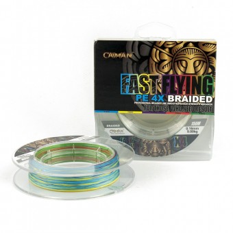 Шнур Caiman Fast flying 4PE 0,16 мм 150 м Multicolor 225505