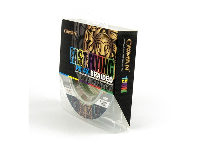 Шнур Caiman Fast flying 4PE 0,16 мм 150 м Multicolor 225505