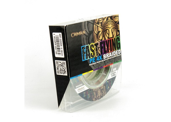 Шнур Caiman Fast flying 4PE 0,16 мм 150 м Multicolor 225505