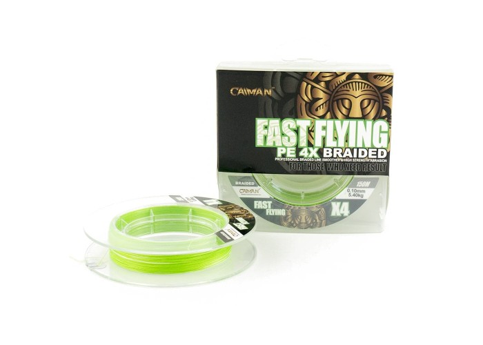 Шнур Caiman Fast flying 4PE 0,10 мм 150 м Green 215525