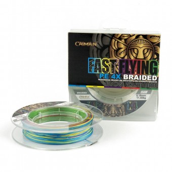 Шнур Caiman Fast flying 4PE 0,18 мм 150 м Multicolor 225506