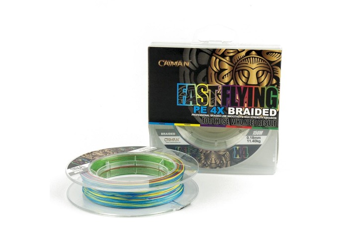 Шнур Caiman Fast flying 4PE 0,18 мм 150 м Multicolor 225506