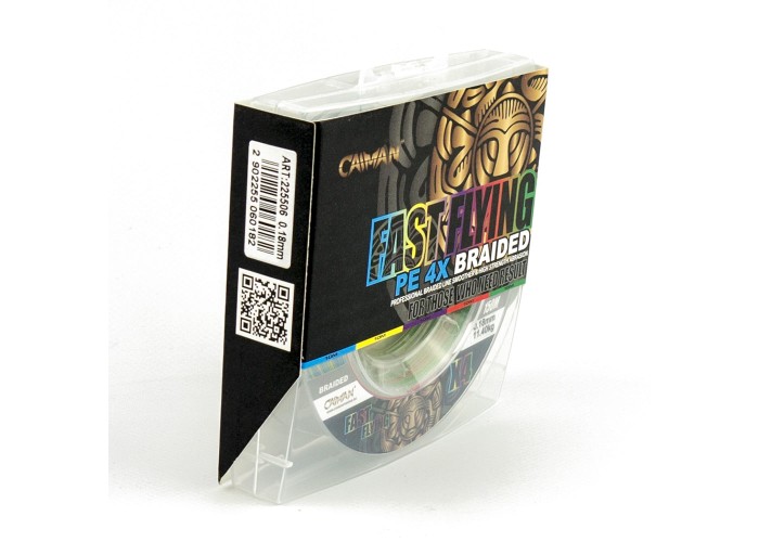 Шнур Caiman Fast flying 4PE 0,18 мм 150 м Multicolor 225506