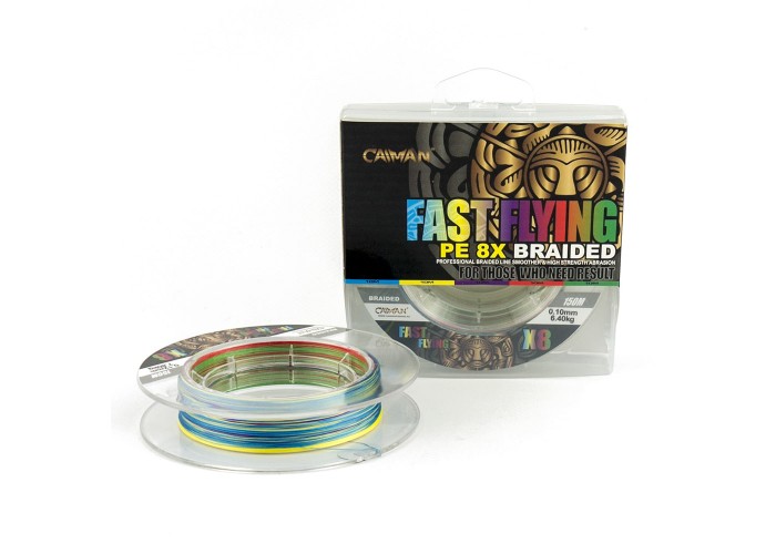 Шнур Caiman Fast flying 8PE 0,10 мм 150 м Multicolor 225510