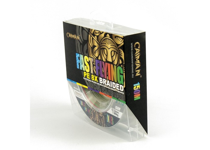 Шнур Caiman Fast flying 8PE 0,12 мм 150 м Multicolor 225511