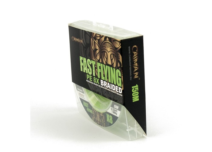 Шнур Caiman Fast flying 8PE 0,12 мм 150 м Green 215502