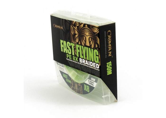 Шнур Caiman Fast flying 8PE 0,14 мм 150 м Green 215503