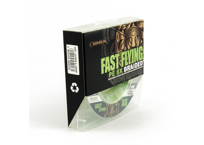 Шнур Caiman Fast flying 8PE 0,16 мм 150 м Green 215504