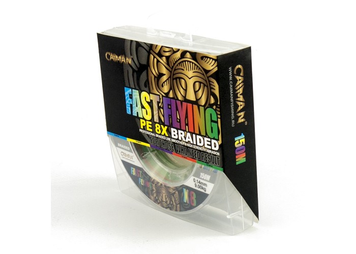 Шнур Caiman Fast flying 8PE 0,14 мм 150 м Multicolor 225512