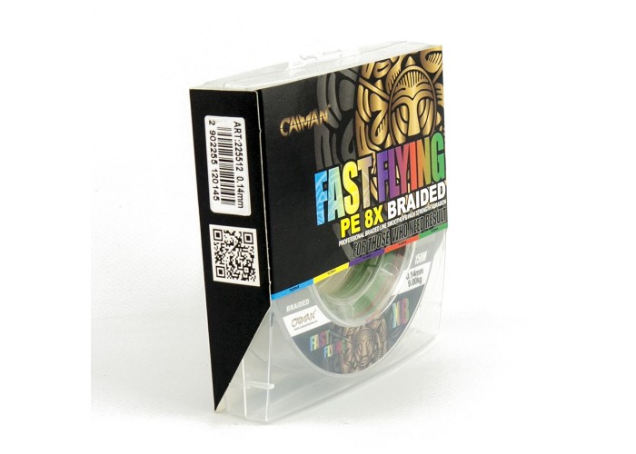 Шнур Caiman Fast flying 8PE 0,14 мм 150 м Multicolor 225512